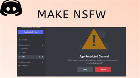 how to make nsfw channel in discord|How to Make an NSFW Channel on Discord